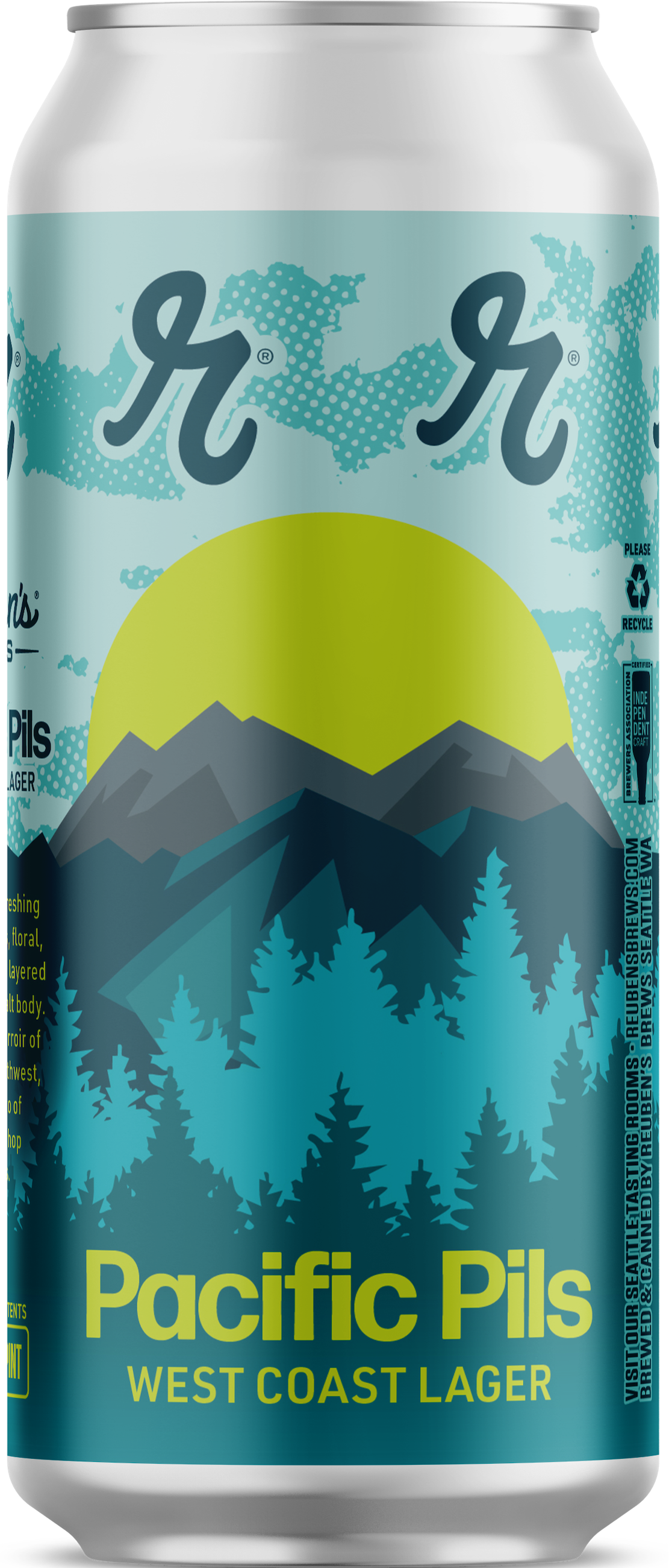 Pacific Pils lager 16oz can