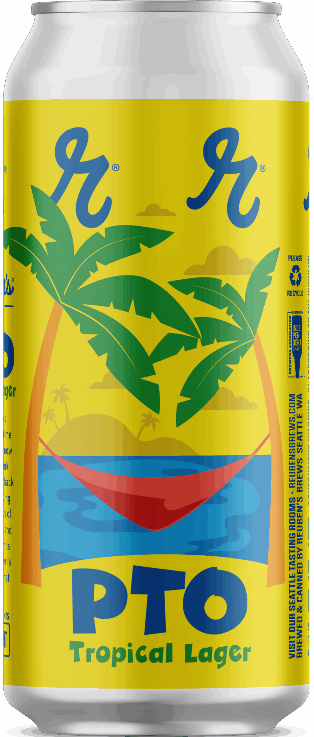 PTO lager 16oz can