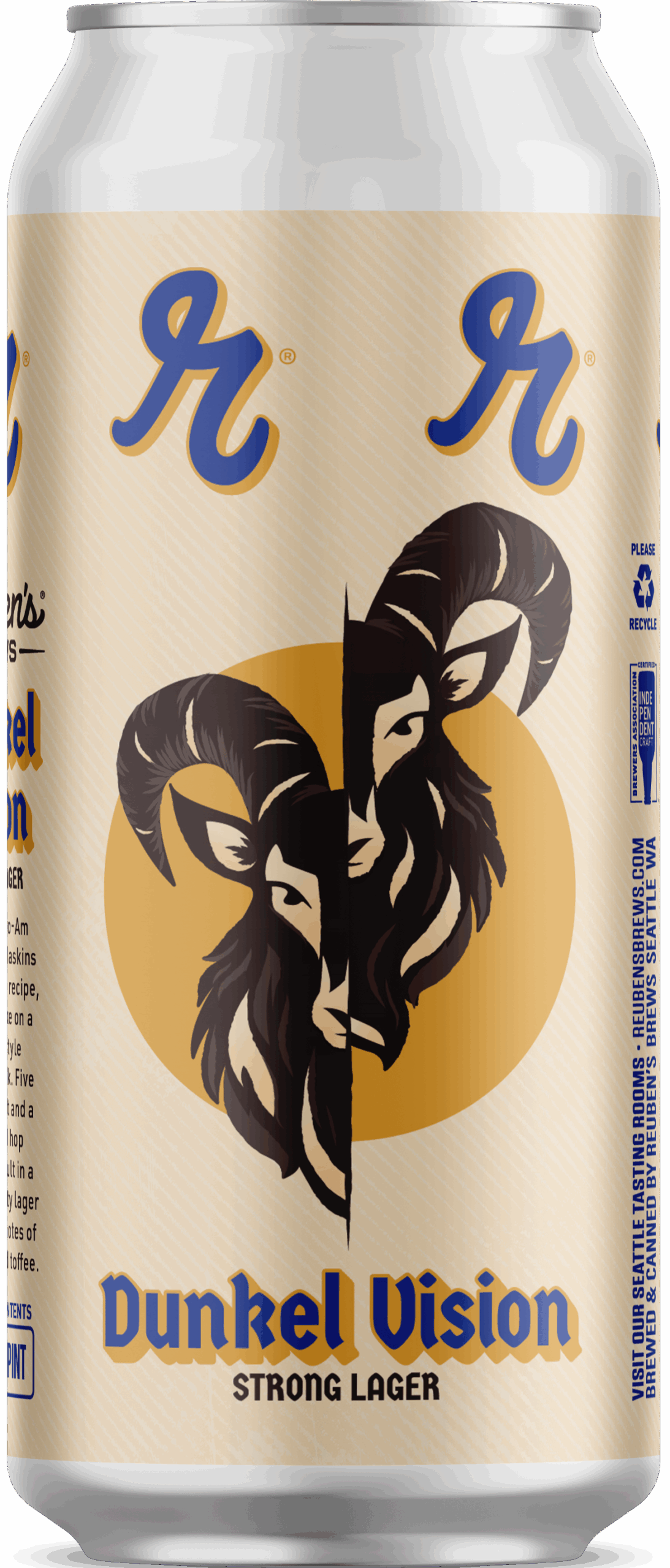 Dunkel Vision Strong Lager 16 ounce can